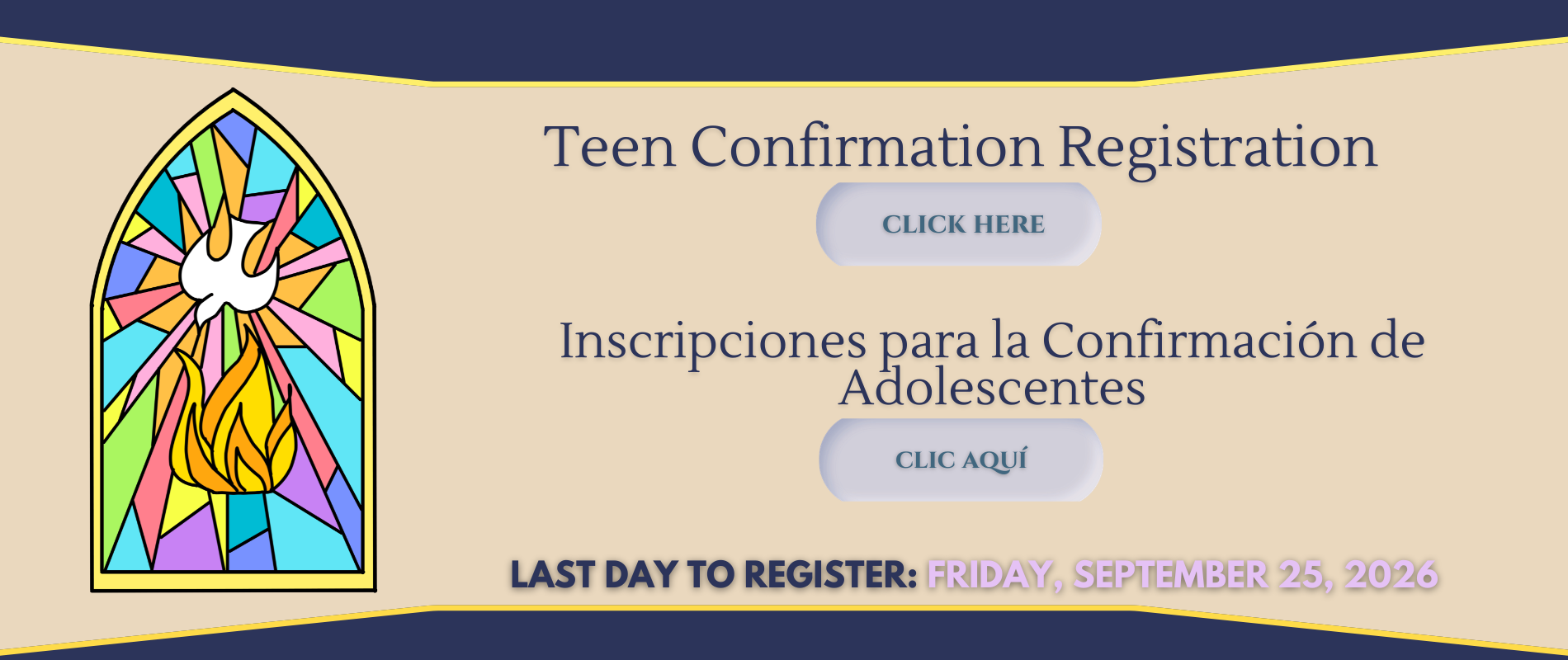 confirmation banner